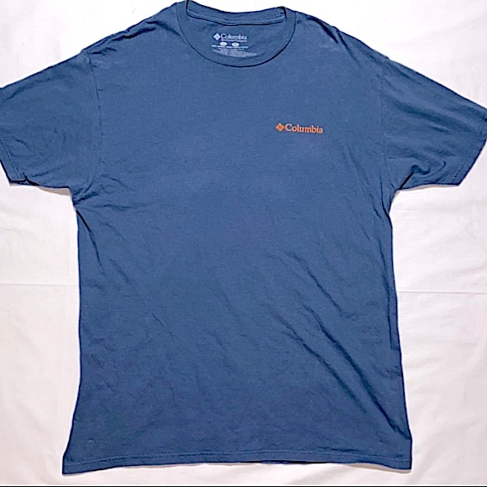 Columbia Sportswear Bear Logo Shirt. Blue. Large. “The Greater Outdoor’s) NWOT